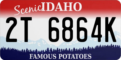 ID license plate 2T6864K
