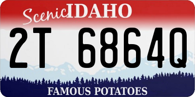 ID license plate 2T6864Q