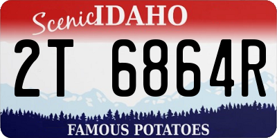 ID license plate 2T6864R