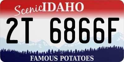 ID license plate 2T6866F