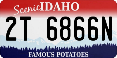 ID license plate 2T6866N