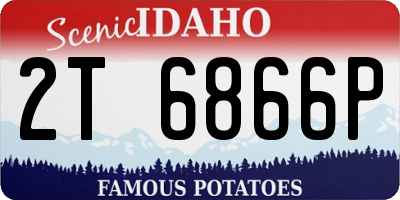 ID license plate 2T6866P