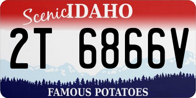 ID license plate 2T6866V