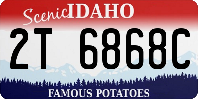 ID license plate 2T6868C