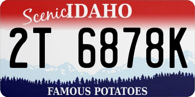 ID license plate 2T6878K