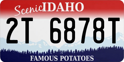 ID license plate 2T6878T