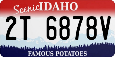 ID license plate 2T6878V