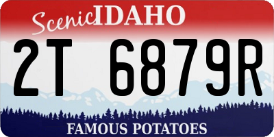 ID license plate 2T6879R