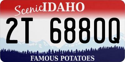 ID license plate 2T6880Q
