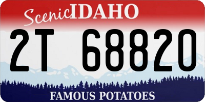 ID license plate 2T6882O
