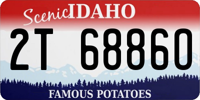 ID license plate 2T6886O
