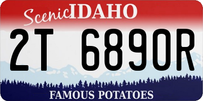 ID license plate 2T6890R