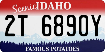 ID license plate 2T6890Y