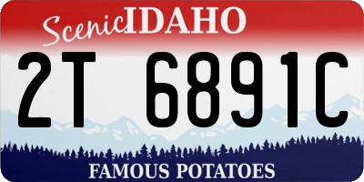 ID license plate 2T6891C
