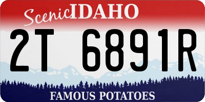 ID license plate 2T6891R