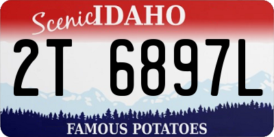 ID license plate 2T6897L