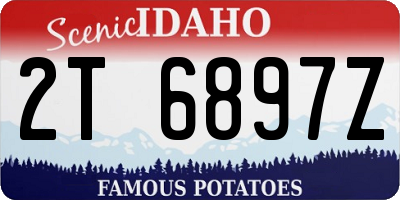 ID license plate 2T6897Z