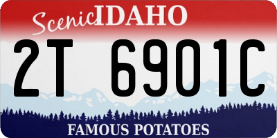 ID license plate 2T6901C