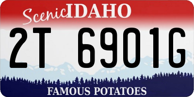 ID license plate 2T6901G