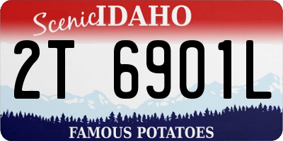 ID license plate 2T6901L