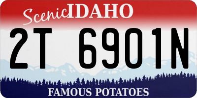ID license plate 2T6901N