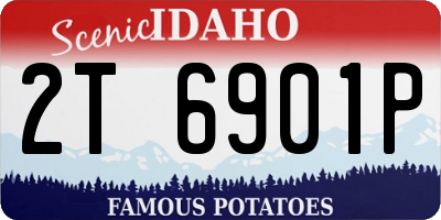 ID license plate 2T6901P