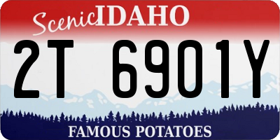 ID license plate 2T6901Y