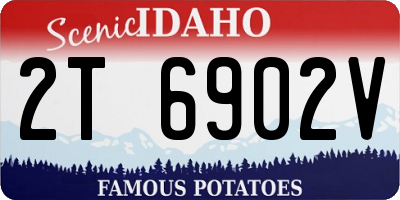 ID license plate 2T6902V