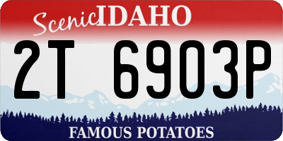 ID license plate 2T6903P