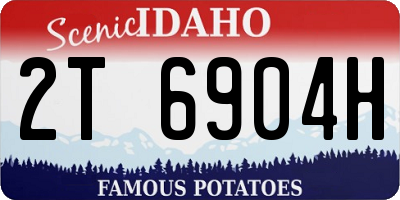 ID license plate 2T6904H