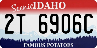 ID license plate 2T6906C