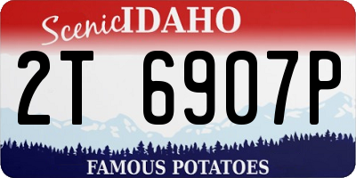 ID license plate 2T6907P