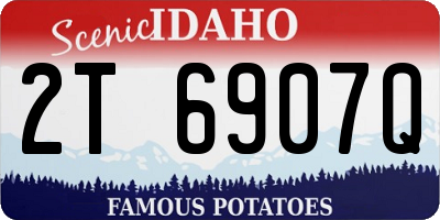 ID license plate 2T6907Q
