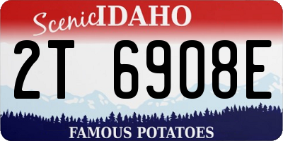 ID license plate 2T6908E