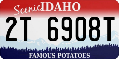 ID license plate 2T6908T