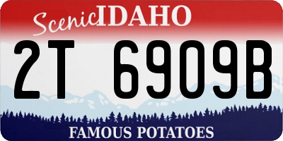 ID license plate 2T6909B