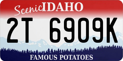 ID license plate 2T6909K