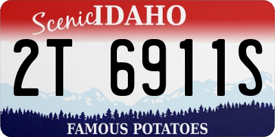 ID license plate 2T6911S