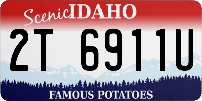 ID license plate 2T6911U
