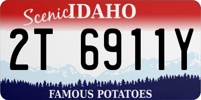 ID license plate 2T6911Y