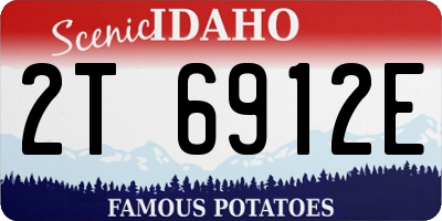 ID license plate 2T6912E