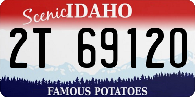 ID license plate 2T6912O