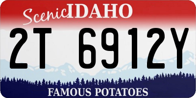 ID license plate 2T6912Y