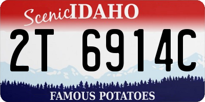 ID license plate 2T6914C