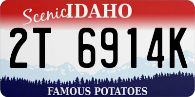 ID license plate 2T6914K