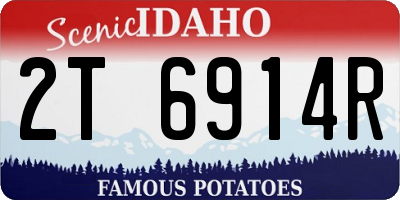 ID license plate 2T6914R