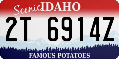 ID license plate 2T6914Z
