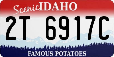 ID license plate 2T6917C