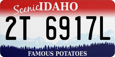 ID license plate 2T6917L