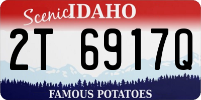 ID license plate 2T6917Q